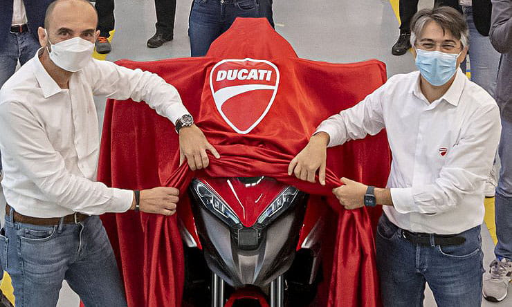 Ducati has ensured its name goes into the history books as the first bike company to mass-produce a radar-equipped motorcycle – announcing that the 2021 Multistrada V4 is now rolling off the lines.